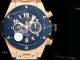 Super clone Hublot Big Bang 7750 chronograph rose gold blue bezel (3)_th.jpg